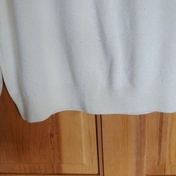 Hampshire Studio Vintage Soft Yellow Long Sleeve Zippered Sz L Sweater - Picture 2 of 9